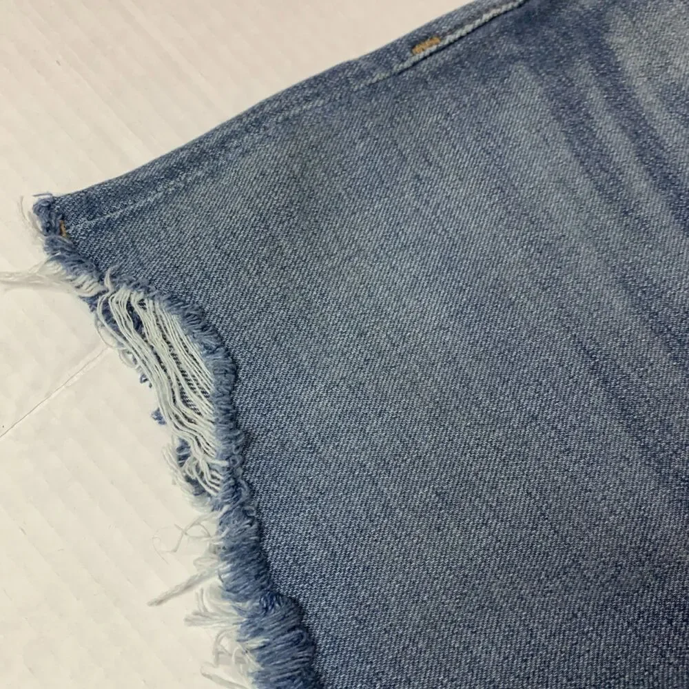 NWT Madewell Women’s The Perfect Jean Shorts Size W 26 Raw Hem High Waist - Picture 4 of 8